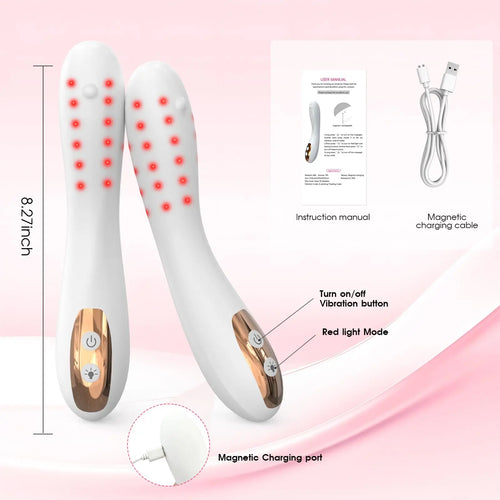 Female Red Light Therapy Device with Heating 36Pcs*360Nm Vaginal Tightening Laser Therapy Device IPX5 Waterproo Vagina Clean